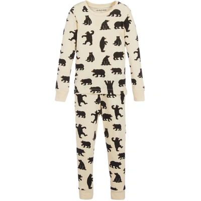 Little Blue House By Hatley Babies'  Ivory Organic Cotton Pyjamas