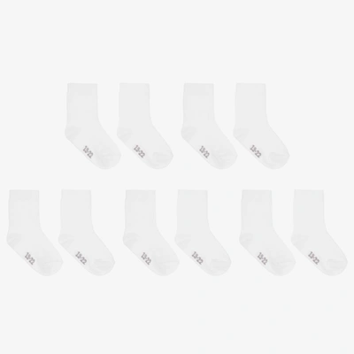 Minymo White Cotton Socks (5 Pack)