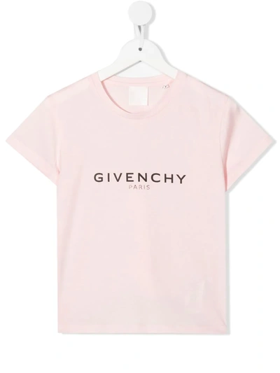 Givenchy Kids' Girls Pink Cotton T-shirt