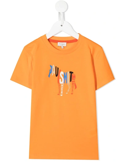 Paul Smith Junior Teen Boys Orange Zebra T-shirt