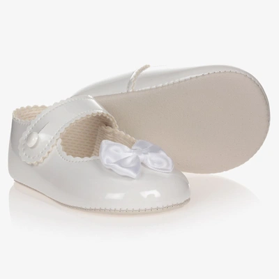 Early Days Baypods Babies' Girls White Patent Pre-walker Shoes