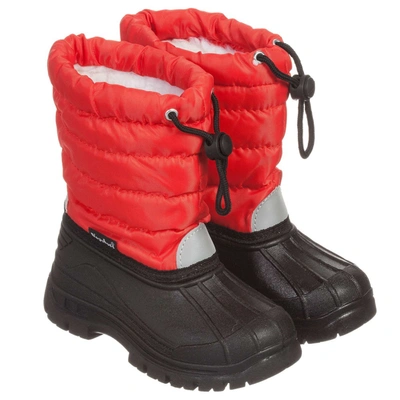 Playshoes Red & Black Snow Boots | ModeSens