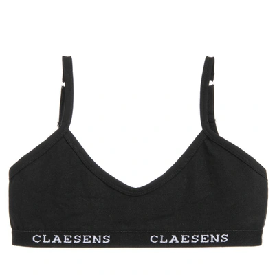 Claesen's Kids' Girls Black Cotton Bra