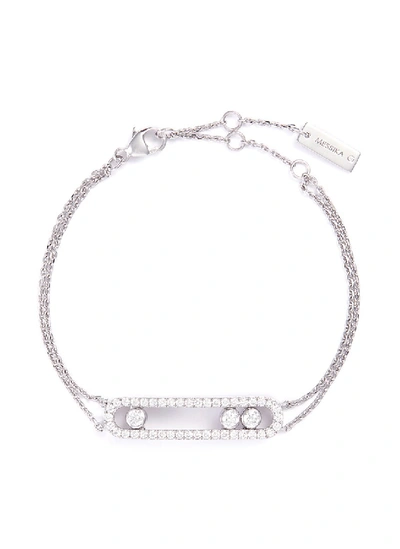 Messika 'move Classic Pavé' Diamond 18k White Gold Bracelet