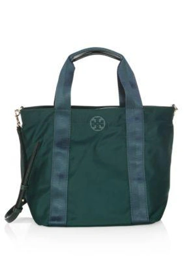 Tory Burch Quinn Small Tote In Malachite