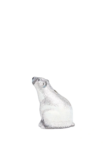Judith Leiber 'polar Bear' Crystal Pavé Minaudière