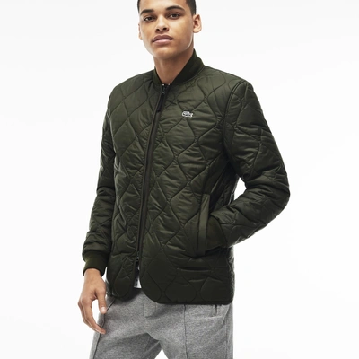 Lacoste Men's Live Fine Banana Collar Quilted Jacket - Baobab Green |  ModeSens