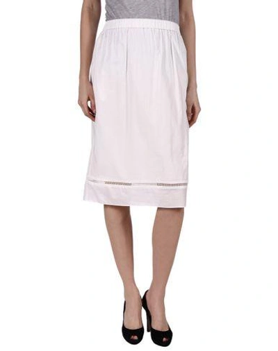 Thakoon Addition Midi Skirts In White