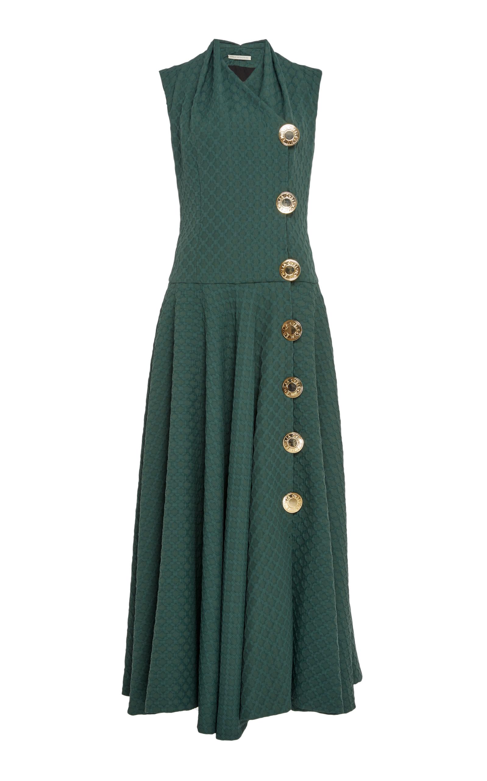 Emilia Wickstead Erin Dress In Green | ModeSens