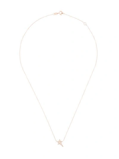 Diane Kordas Diamond Star Charm Necklace - Metallic