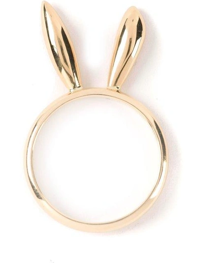 Natasha Zinko Bunny Ears Ring In Metallic