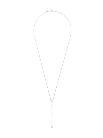 Anita Ko Lariat T-drop Necklace In Metallic