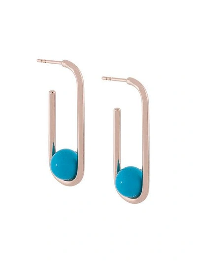 Astley Clarke Marcel Oval Hoop Earrings - Metallic