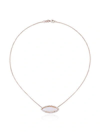 Kimberly Mcdonald Opal & Diamond Pendant Necklace In Metallic