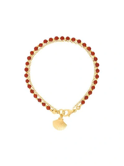 Astley Clarke Red Agate Shell Biography Bracelet