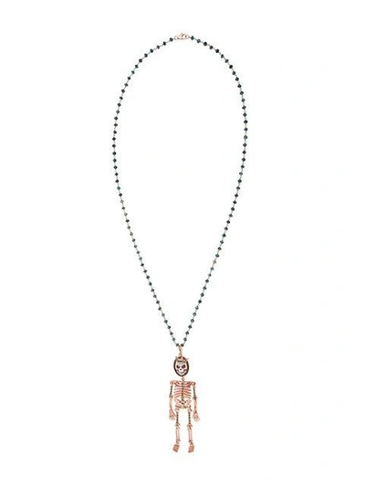 Amedeo 'skeledeo' Necklace In Metallic