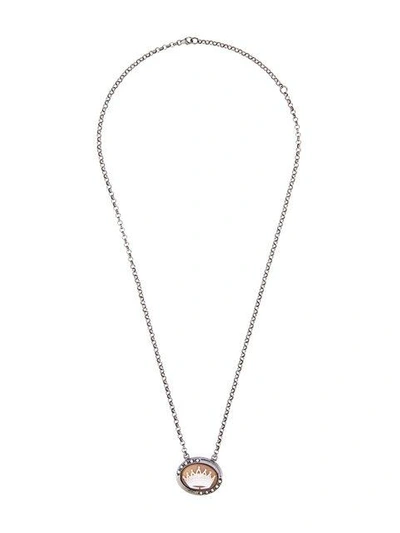 Amedeo 'crown' Necklace In Metallic