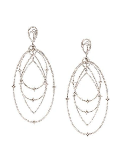 Loree Rodkin Spherical Star Drop Diamond Earrings In Metallic