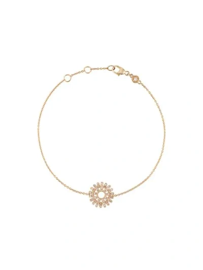 Astley Clarke Rising Sun 14kt Gold Diamond Bracelet In Metallic