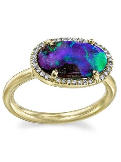 Irene Neuwirth Opal And Diamond Ring - Blue