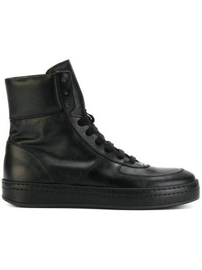 Ann Demeulemeester Hi-top Sneaker Boots In Black