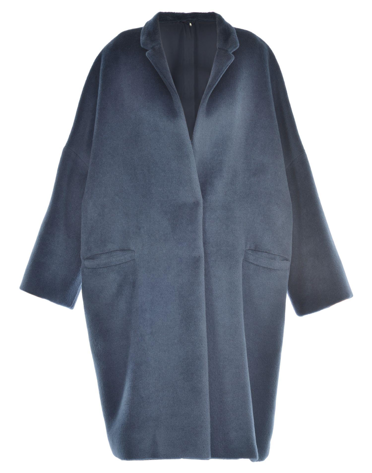 Brunello Cucinelli Wool Coat In Blue | ModeSens