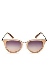 Toms Women's Rey Round Sunglasses, 49mm In Blush/navy And Pink Gradient