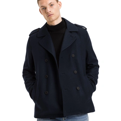 Tommy Hilfiger Wool Peacoat - Black Iris | ModeSens