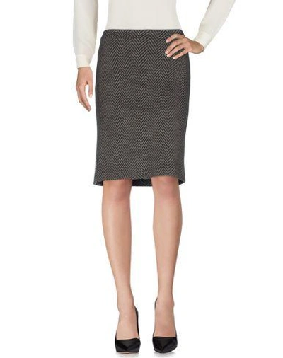 Armani Collezioni Knee Length Skirt In Grey