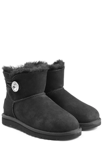 Ugg Mini Bailey Bling Boots With Swarovski Crystal In Black | ModeSens