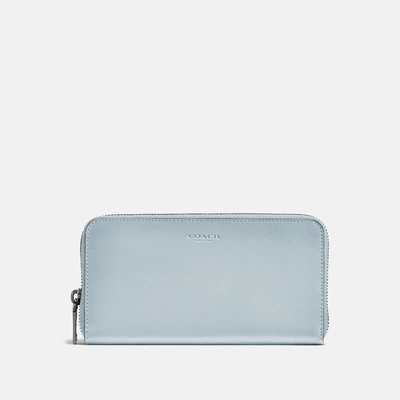 Coach Accordion Wallet In Pale Blue