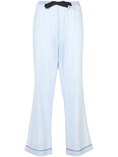 Morgan Lane Chantal Pyjama Trousers In Blue