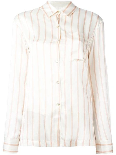 Asceno Modern Pyjama Shirt - White