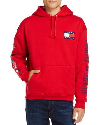 tommy jeans flag hoodie 90s