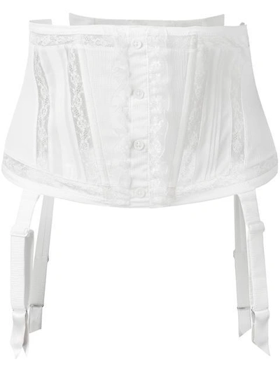 Chantal Thomass Murmure Waspie Corset - White