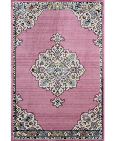 Lr Home Closeout!  Opulent Blushing Traditional Medallion 5' X 7'6" Area Rug In Multicolor