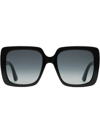 Gucci Rectangular-frame Acetate Sunglasses In Schwarz