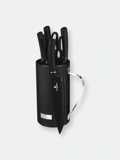 Berlinger Haus 7-piece Knife Set With Mobile Stand Black Collection