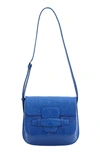 Gu-de Evie Shoulder Bag In Classic Blue Croc Emb