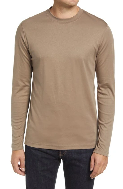 Robert Barakett Georgia Long Sleeve T-shirt In Cafe