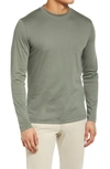 Robert Barakett Georgia Long Sleeve T-shirt In Mulled Basil