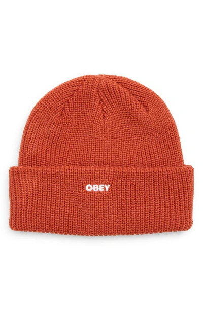 Obey Future Beanie In Hot Sauce