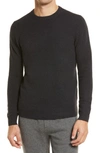 Nordstrom Cashmere Crewneck Sweater In Black Caviar
