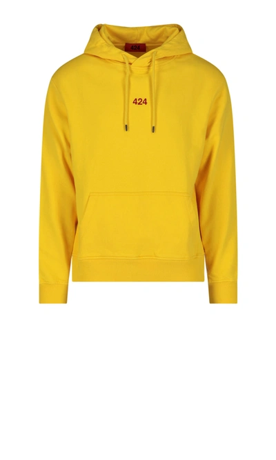 Fourtwofour On Fairfax Sweater In Yellow