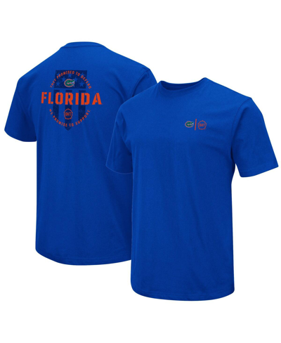 Colosseum Men's Black Florida Gators Oht Military-inspired Appreciation Hoodie Long Sleeve T-shirt In Royal