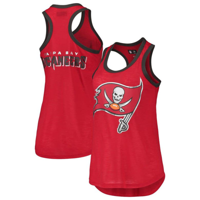 G-iii 4her By Carl Banks Women's Red Tampa Bay Buccaneers Tater Tank Top