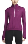 Nike Element Half Zip Pullover In Sangria/ Doll