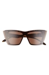 Alexander Mcqueen Cat Eye Sunglasses In Brown