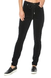 Juicy Couture High Waist Corduroy Skinny Jeans In Black