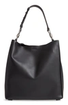 Allsaints Captain Leather Tote In Black